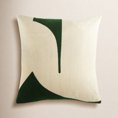 22" x 22" Embroidered Cotton Pillow Cover