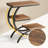 Industrial-chic 3-tier C-shaped End Table