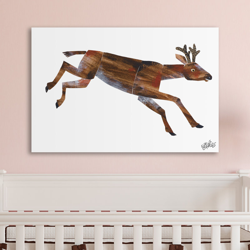 Mule Deer by Eric Carle - Painting on Canvas, 41cm H x 61cm W