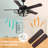 Rustic Ceiling Fan With Light