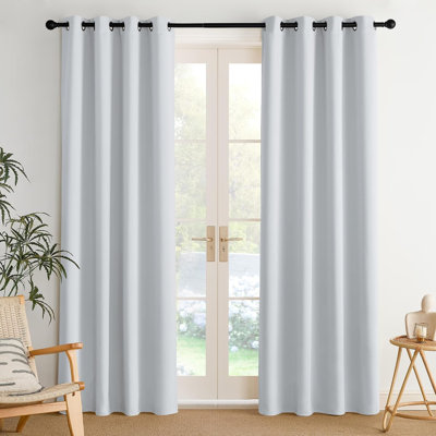 Blackout Curtains for Bedroom/Living Room Parkview Room Darkening Grommet Modern Drapes