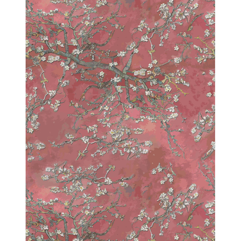 Artibrannan 7m x 75cm Wallpaper Roll, Red