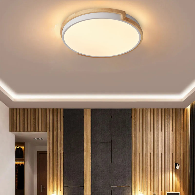 Elburr LED Flush Mount, 3000K, Silver