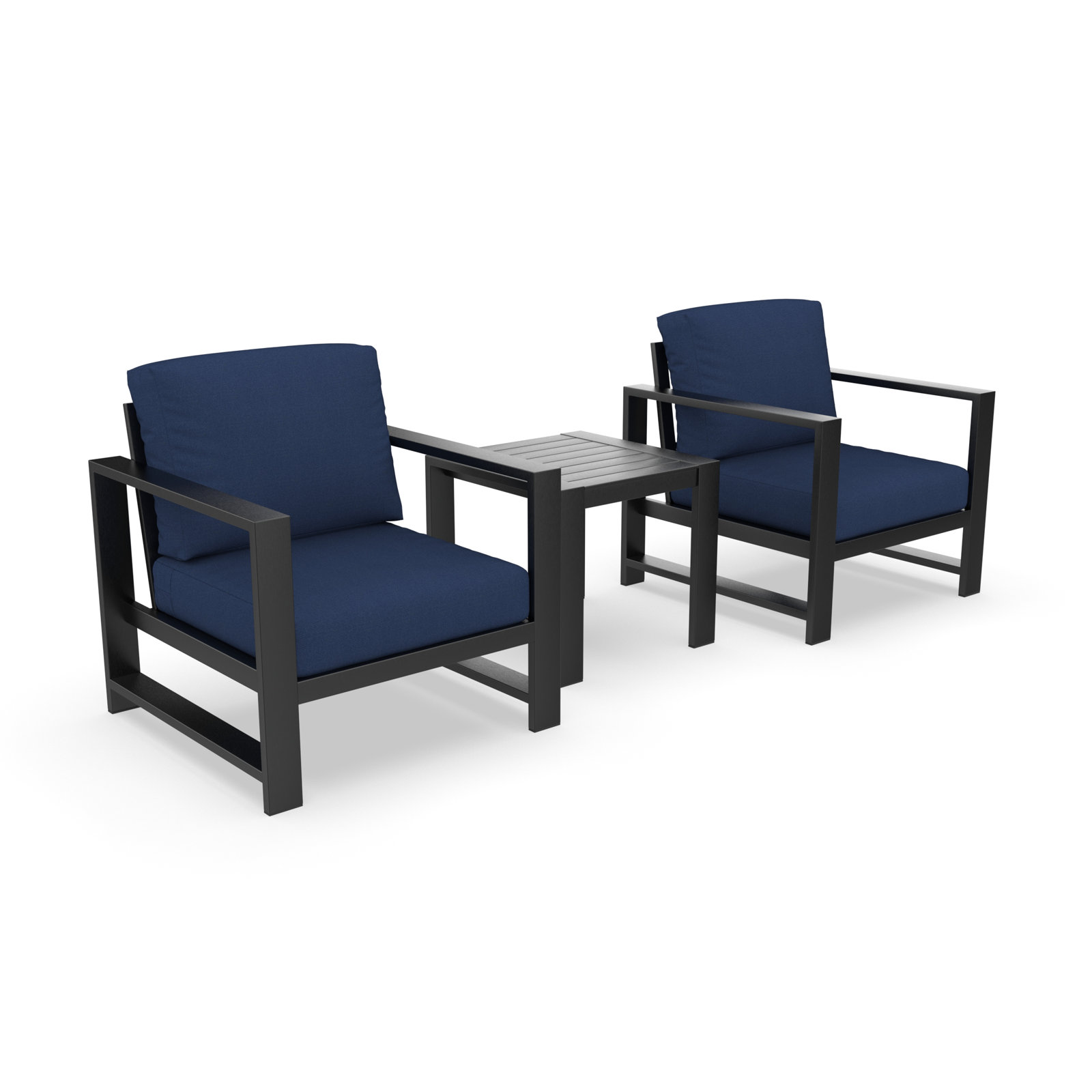 Dulcie 2-Person Sunbrella® Patio Seating Group, Canvas Navy Sunbrella® Canvas