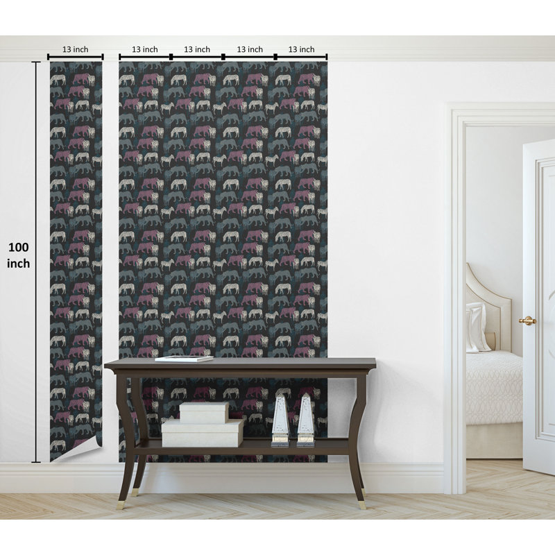 Busina Roll, Gris anthracite / rubis pâle, L 100 po x l 13 po