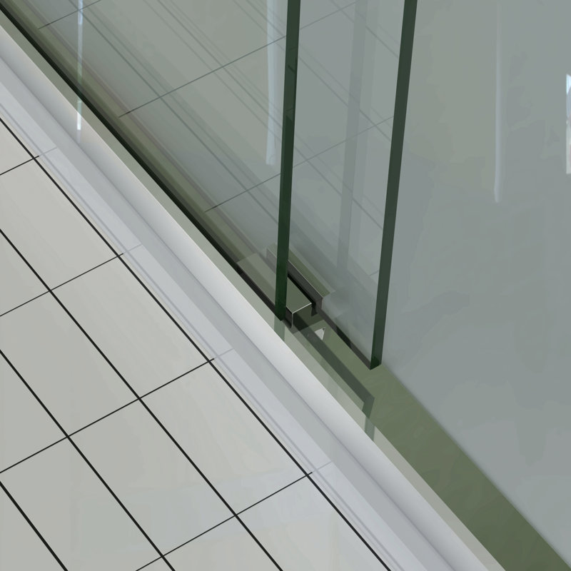 56-60"X70" Aluminum Frame Double Sliding Shower Door,Bypass Bathroom Sliding Door With Premium 5/16" (8Mm) Clear Tempered Glass, Chrome Hardware Sliding Glass Shower Enclosure,Chrome Finished