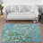 Exquisite Non-Woven Thin Type Floral Printed Rug Enhancing Your Room's Ambiance with Its Elegant Design and Vibrant Colors-841110528