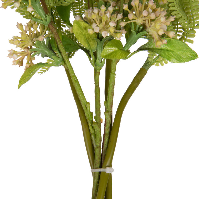 Ensemble de 2 plantes artificielles en fougère, Jaune