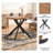 5-Piece Round Dining Table Set, 37 Inch Kitchen Table And 4 PU Leather Chairs-123215280