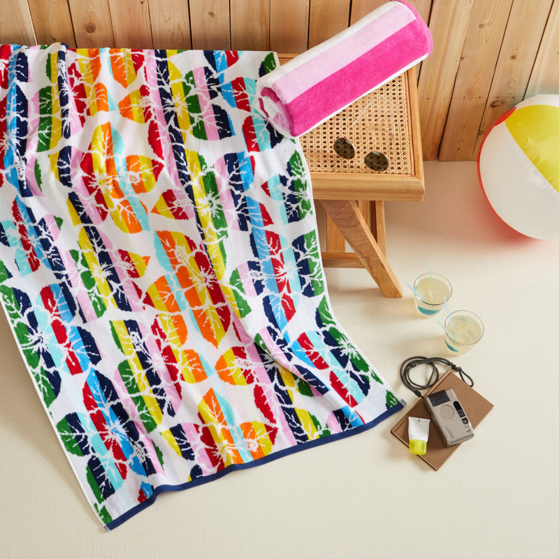 Bevilacqua 100% Cotton Midweight Jacquard Beach Towel