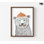 Oeuvre de classe Montessori, décor de salle de jeux Montessori, affiche d'ours hipster frais, œuvre d'art de l'école primaire, reproduction d'affiche