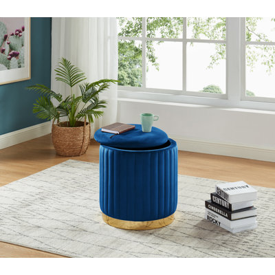Velvet Ottoman