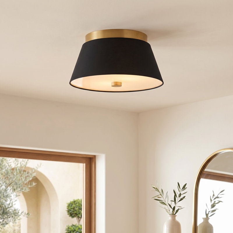 Wisteria Flush Mount, Black