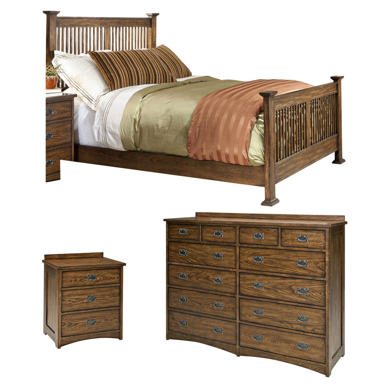 Boehme Solid Wood Piece Bedroom Set