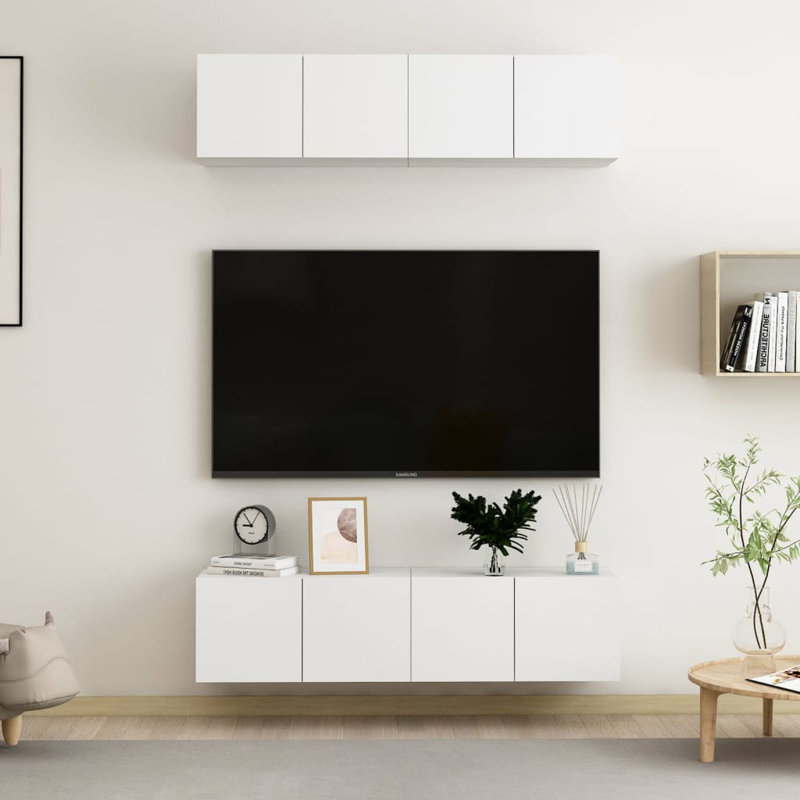 Gogita Unfinished Floating Entertainment Centre for TVs up to 88", White