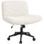 Chaise de bureau pivotante en tissu sans accoudoirs-108644002