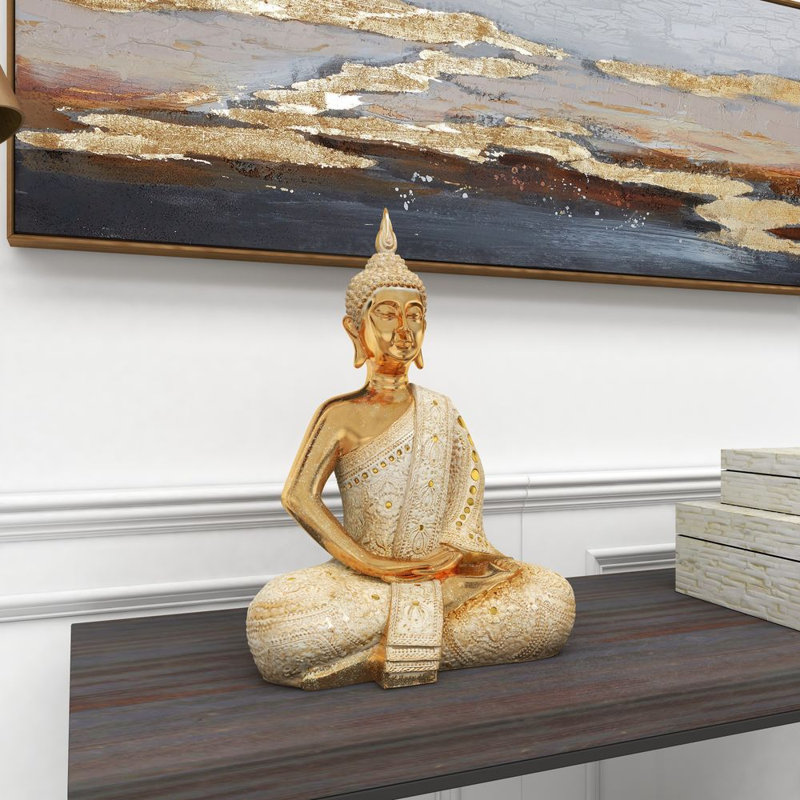 Bouddha assis en polystone Bansemer