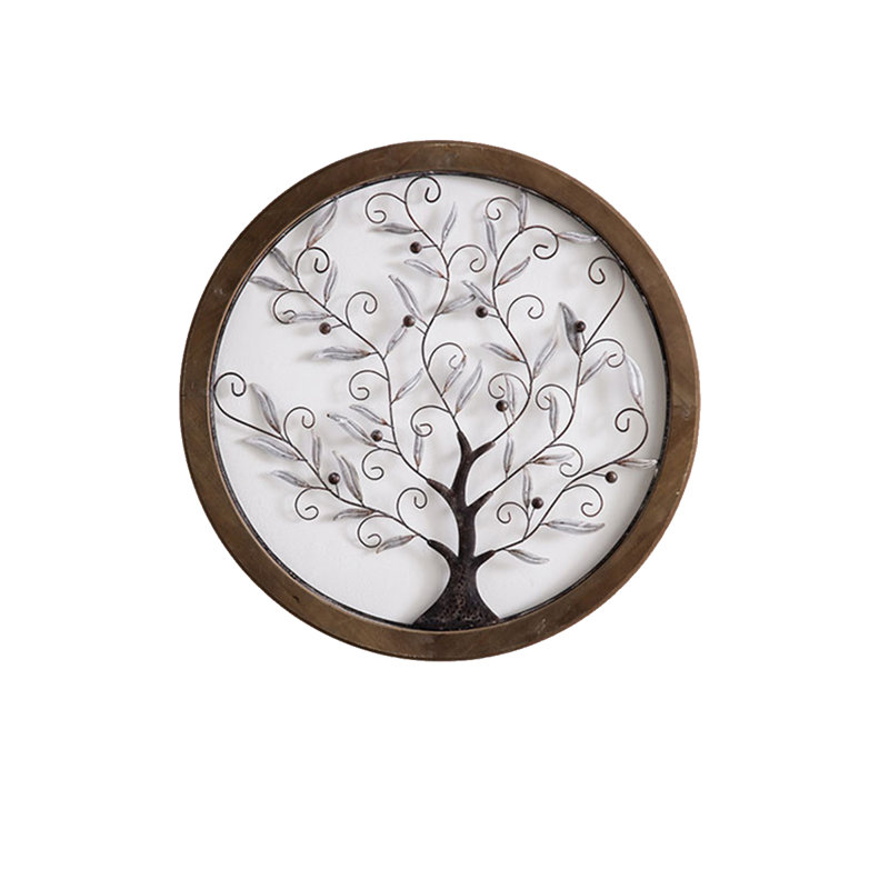 Retro Solid Wood Iron Wall Decor