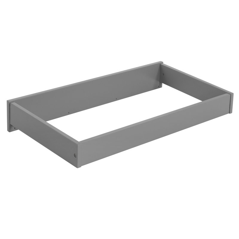 Plateau à langer universel (prêt à assembler) pour commode 3 tiroirs, Gris colombe