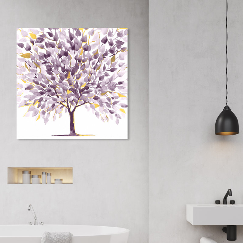 Amethyst Tree Botanicals - impression, H 16 po x l 16 po, Toile tendue