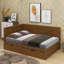 Lit de jour simple en bois avec tiroirs-487027246