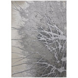 Oria Industrial Abstract Polyester/Polypropylene Area Rug