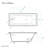 Voltaire 54" x 30" Reversible Drain Drop-In Bathtub-100512169
