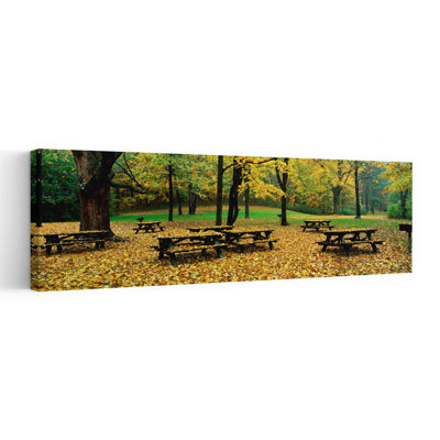 Robert Treman State Park, État de New York, États-Unis, art abstrait contemporain d'automne, art mural