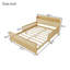Structure de lit double en rotin avec lumières DEL et tête de lit à rangement, lit plateforme double avec barrières de sécurité pour enfants-1527048481