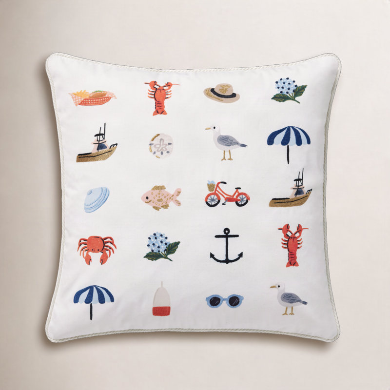 Coussin Rifle Paper Co. x Loloi, Housse de coussin seulement - pas de coussin