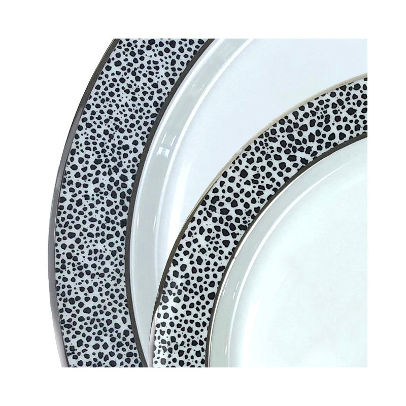 Panthera 10.75" Dinner Plate, Black