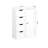 White Bathroom Floor Cabinet With Adjustable Shelf - Drawers For Extra Space, Solid Construction Modern Storage And Drawers, Made Of Long-Term Use