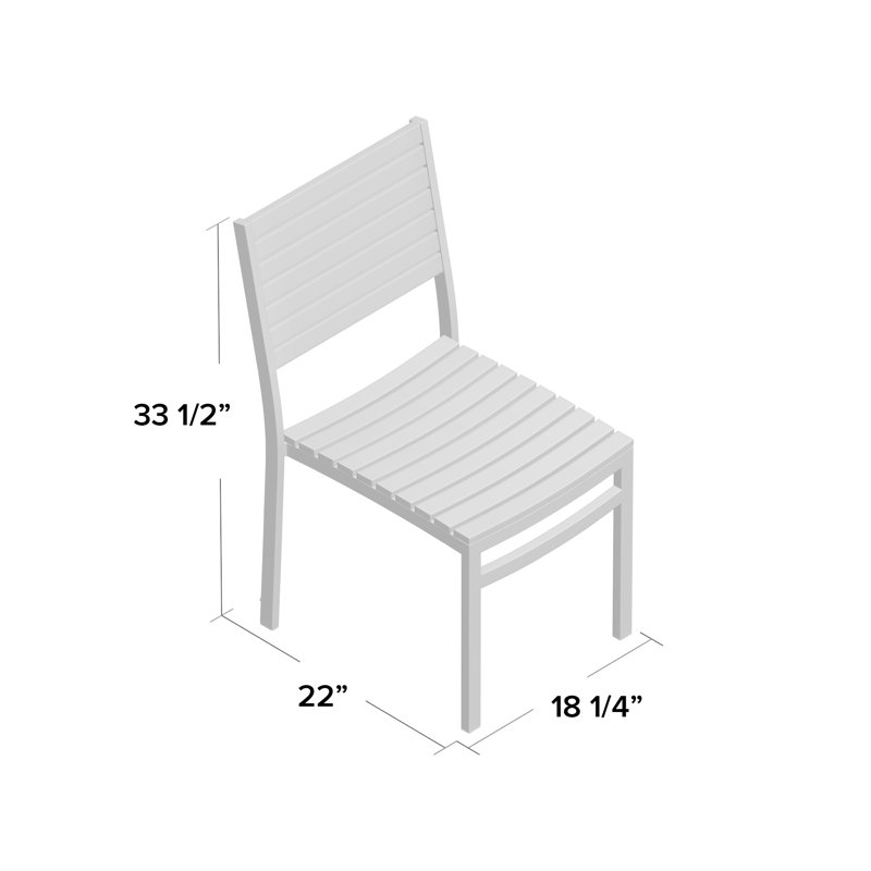 Travira Side Chair, Tekwood Vintage, Chalk