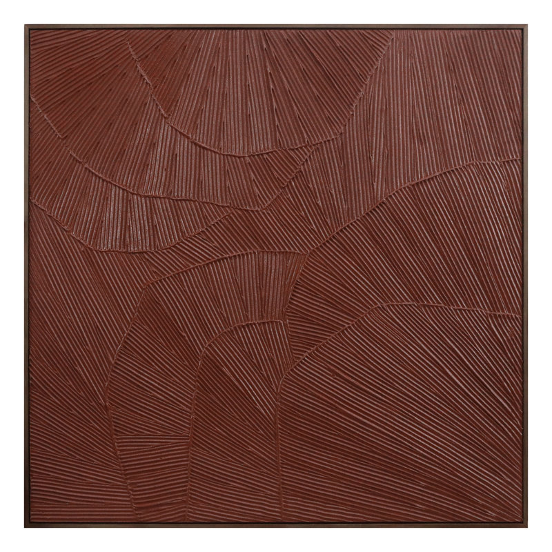 Peinture encadrée, Marron