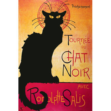 Buyenlarge Tournee Du Chat Noir Avec Rodolptte Salis by Theophile Alexandre  Steinlen Print