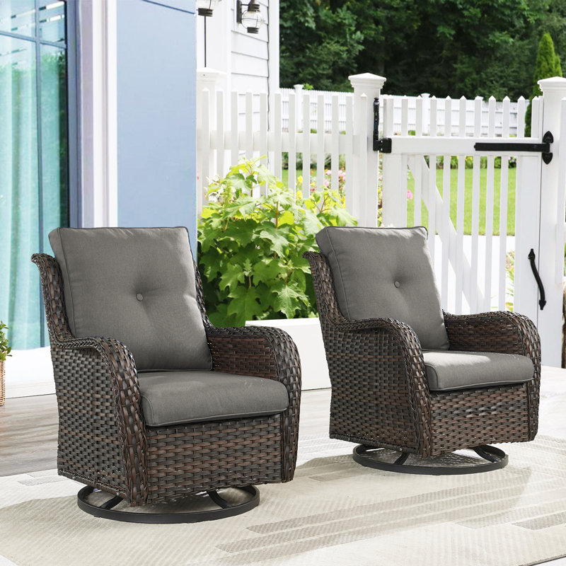 Fauteuil d'appoint avec coussins Schutt, Gris, Brun
