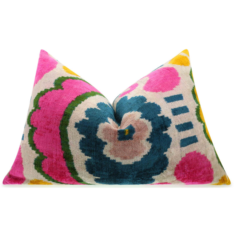 Geometric Velvet Throw Pillow
