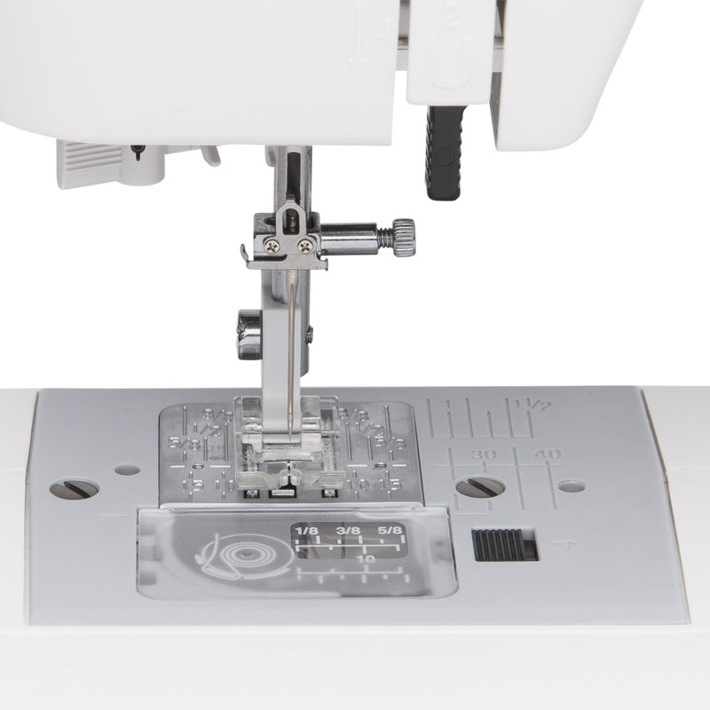 White Computerized Sewing Machine with Automatic Needle Threader