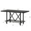 Bochini 62.99" L x 31.49" W Dining Table, Rectangular Counter Height Kitchen Table with Metal Footrest for Kitchen & Home Bar-1299262615