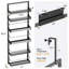 Stainless Steel Spice Rack with Adjustable Racks