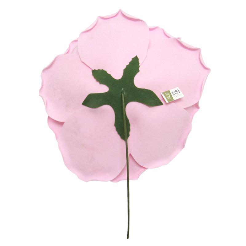 Grande tige rose en mousse, Rose clair, H 20 po x l 20 po x 7,5 po