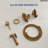 Round Bidet Faucet with Handheld Sprayer, Hot and Cold Temperature Control, Brass Body-116649946