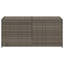 Vidaxl Garden Storage Box Grey 74.8 Gal Poly Rattan-97884505
