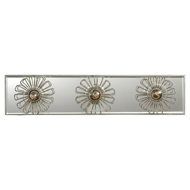 Keaton 3 - Light Bath Bar, Burnished Silver Leaf