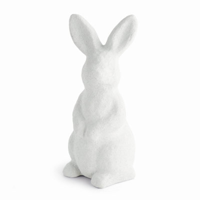 Grande statue de jardin Lapin Jardin Blanc