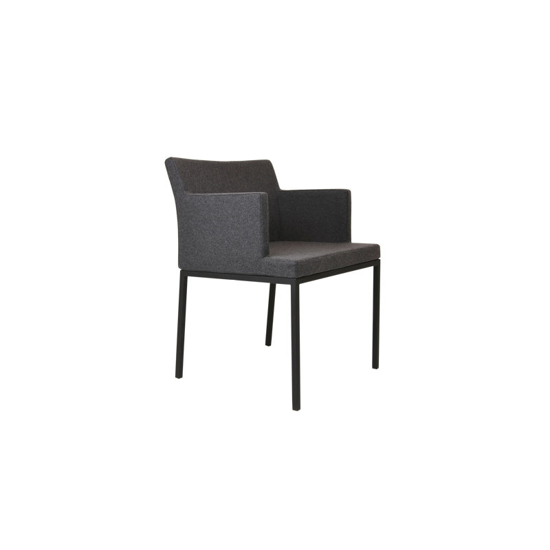Fauteuil de 22 po de largeur Soho, Noir, Poivre noir
