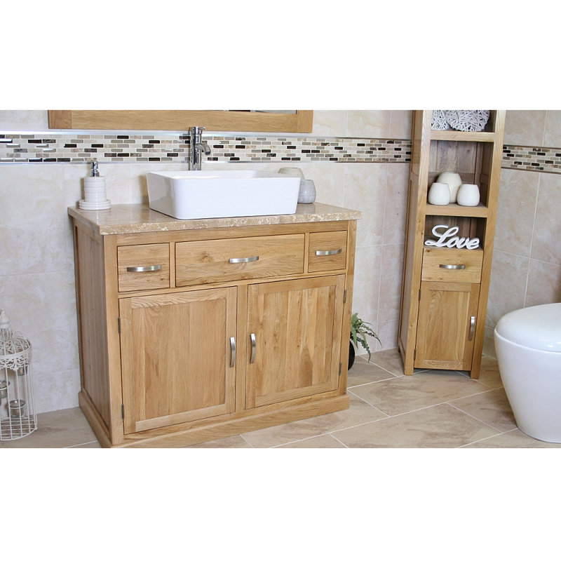 Michael 1000mm Single Bathroom Vanity with Vessel Ceramic Basin