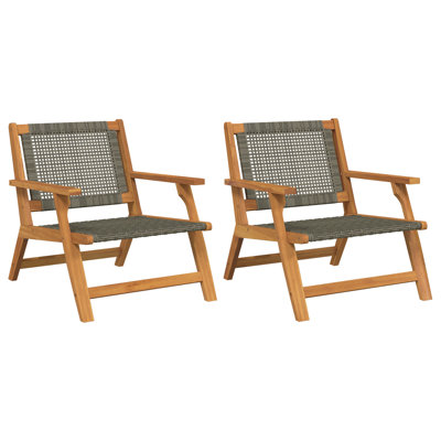 Garden Furniture Solid Acacia Wood Outdoor Seating Modern Chair Bench