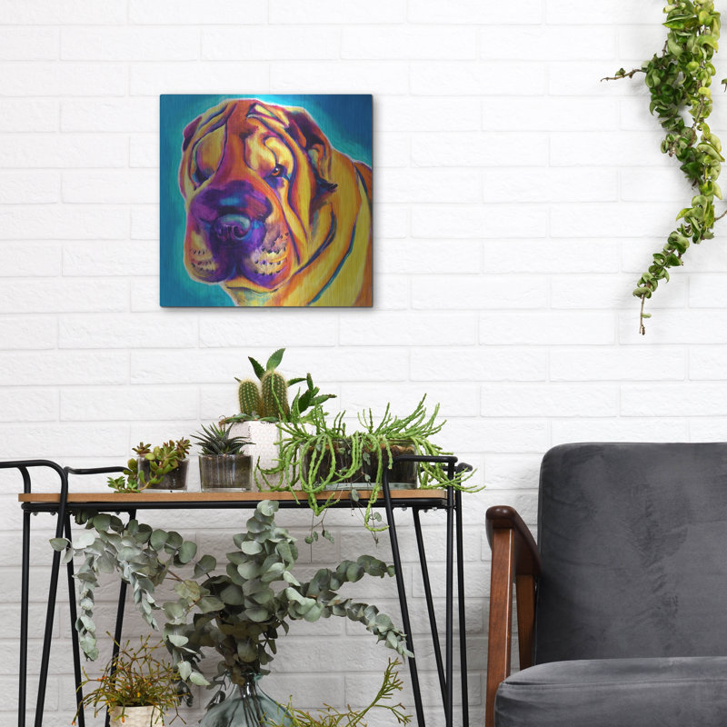 «Sharpei - Big Man» par Dawg Painter, H 12 po x l 12 po