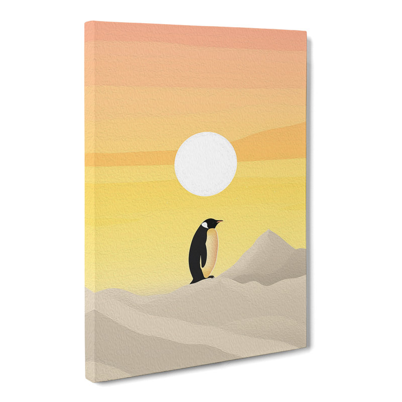 Penguin Minimalism Art No.2 - Wrapped Canvas, 60cm H x 40cm W x 3cm D
